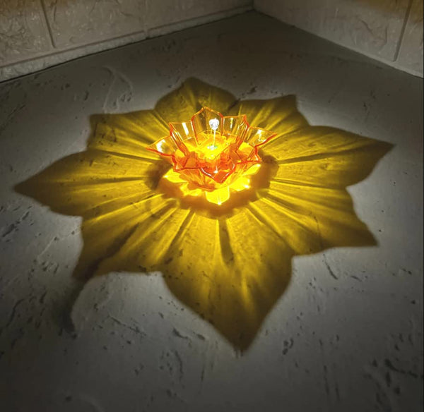 3D Reflection LED Diyas (Pack Of 12)