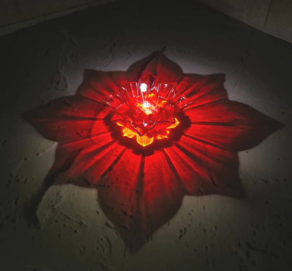3D Reflection Rangoli Diya (Reusable)