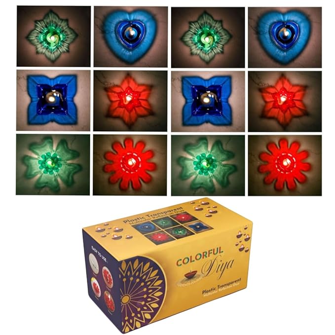 3D Reflection Rangoli Diya (Reusable)