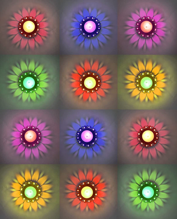 3D Reflection Rangoli Diya (Reusable)