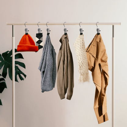 Multi-Purpose Stainless Steel Hanging Clips with Hooks