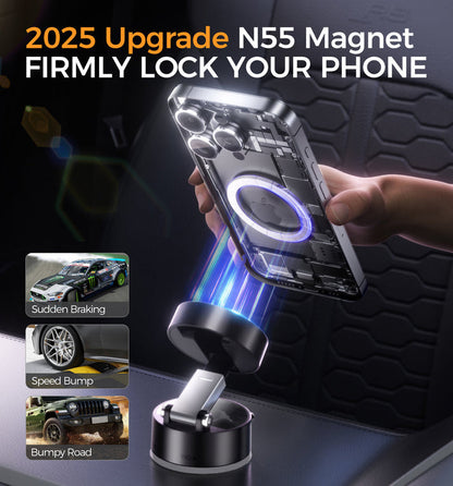 Magnetic Phone Holder with 360° Rotation