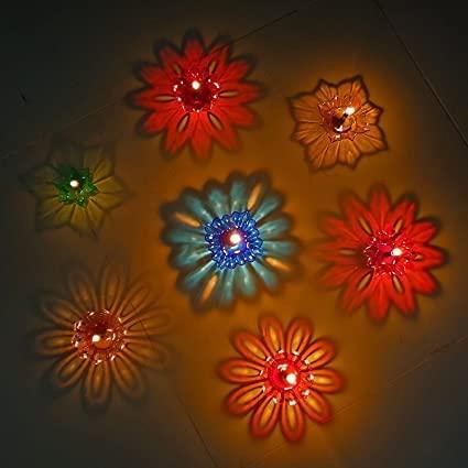 3D Reflection Rangoli Diya (Reusable)