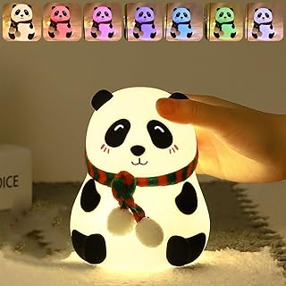 Multicolor Panda Night Lamp (Rehargeable)