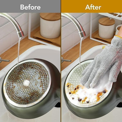 Reusable Steelwire Dishwashing Gloves (Pack of 2)