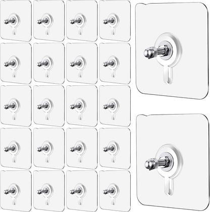 Reusable Adhesive Wall Hooks (Pack of 10)