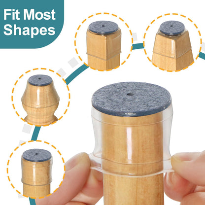 Leg Caps for Furniture (Transparent)
