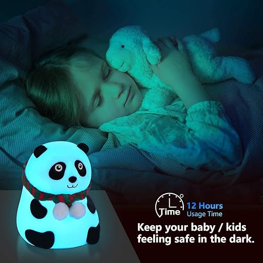 Multicolor Panda Night Lamp (Rehargeable)