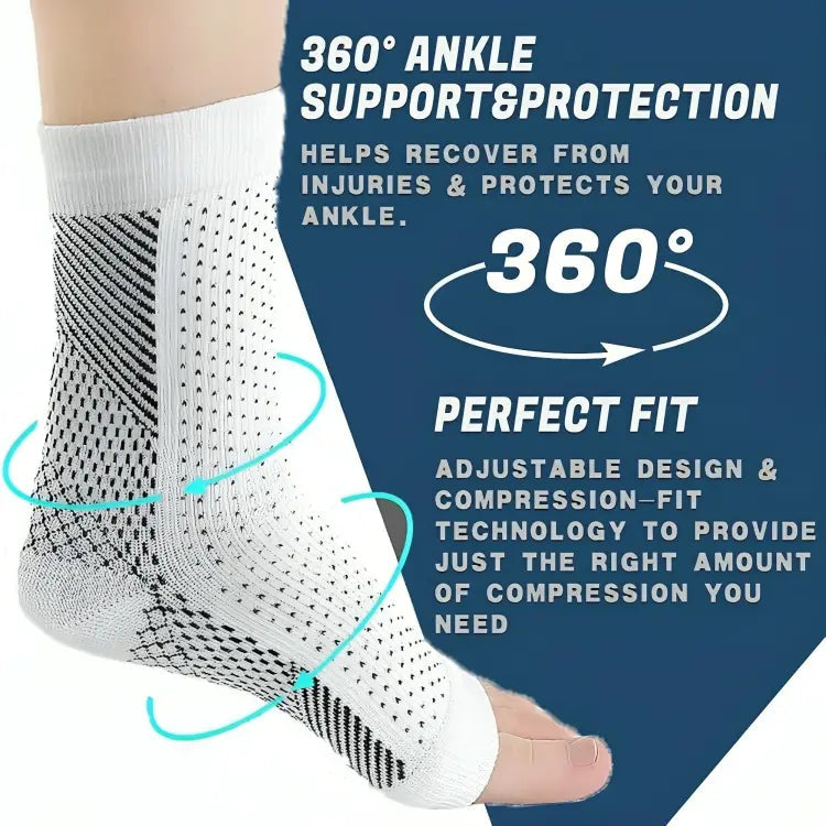 Neuropathy Socks for Women and Men for Relief Swollen Feet and Ankles (Pack of 2)