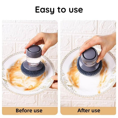 2 in 1 Liquid Soap Dispensing Cleaning Brush