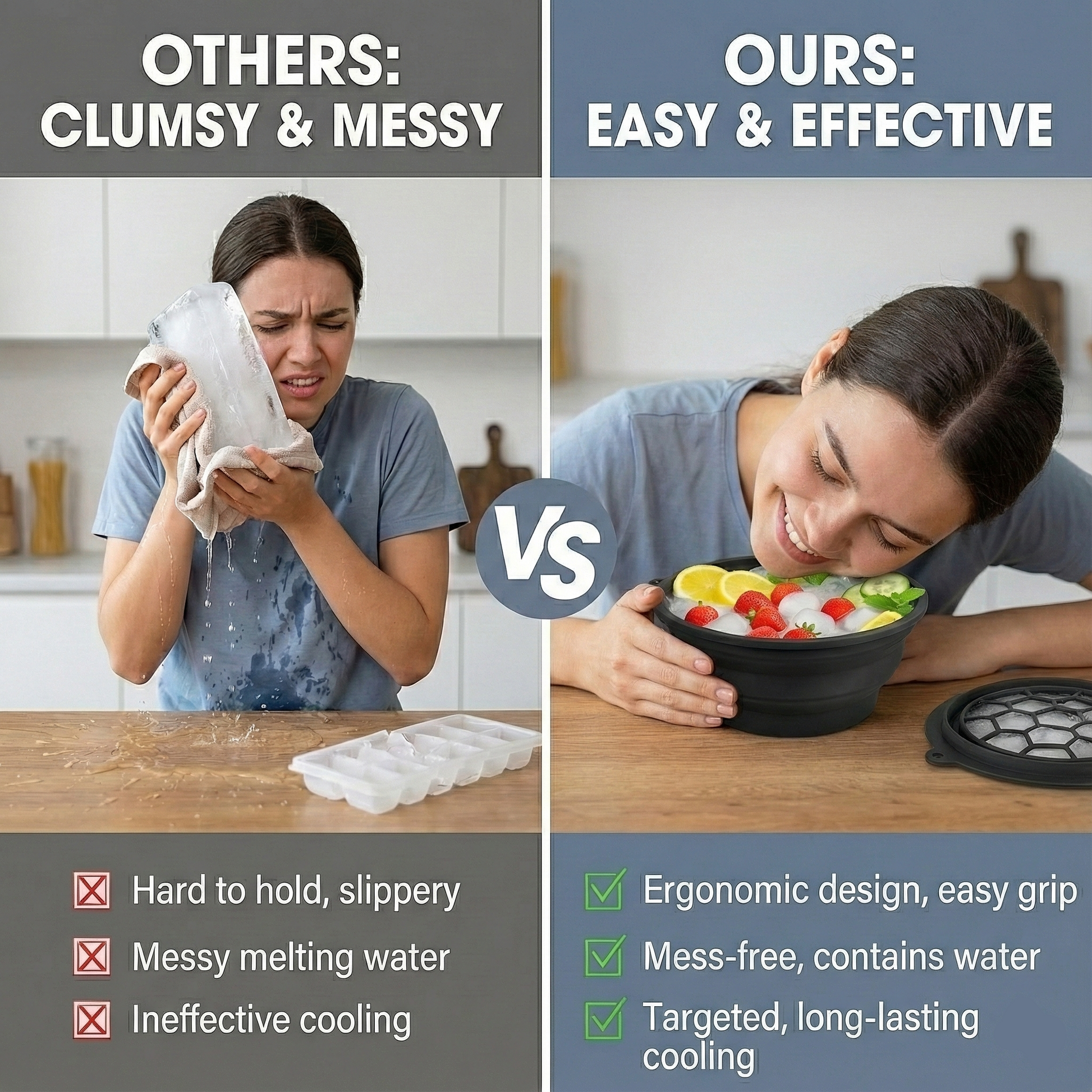 Silicone Face Ice Bowl