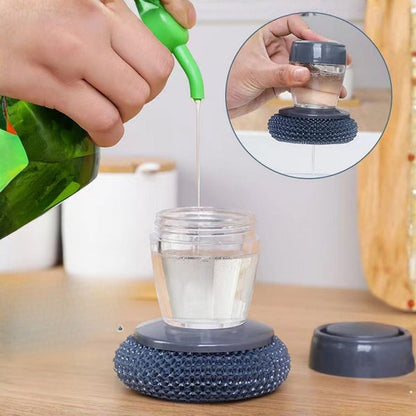 2 in 1 Liquid Soap Dispensing Cleaning Brush