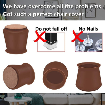 Leg Caps for Furniture- Easy movement & No more floor scratches.f