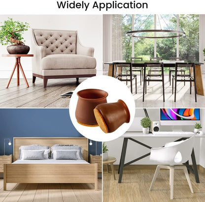 Leg Caps for Furniture- Easy movement & No more floor scratches.f