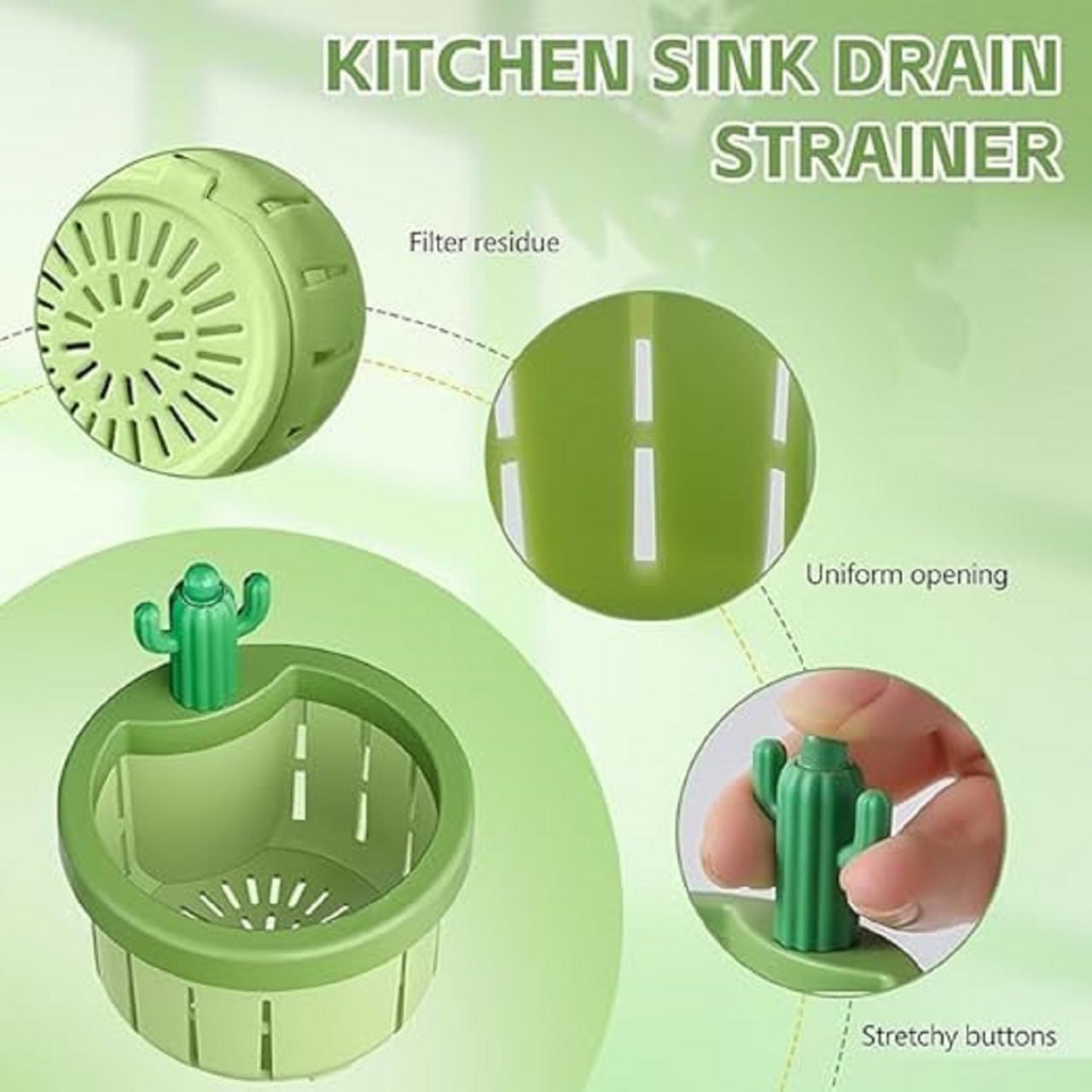 Cactus Kitchen Sink Drain Strainer